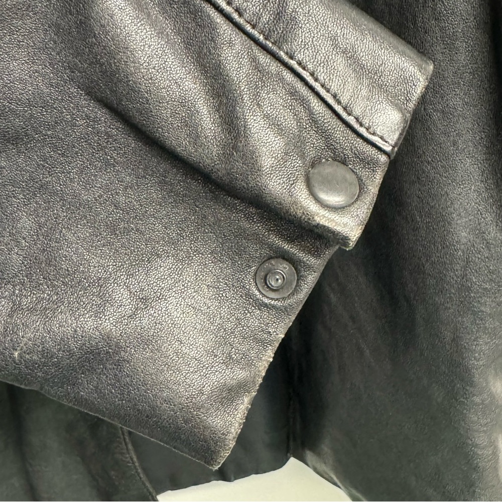 LYZANT Black Leather‎ jacket L - Picture 6 of 14